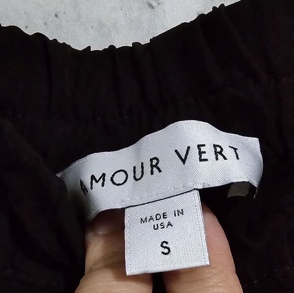 EUC Amour Vert Henri Cupro Jogger Black size S - Picture 11 of 11